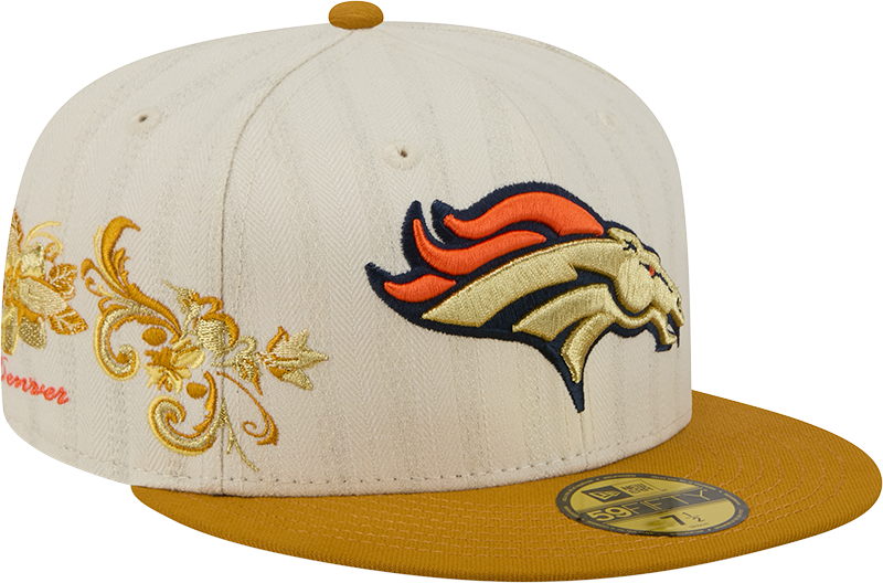 Denver Broncos Chrome Herringbone 59FIFTY Fitted Hat