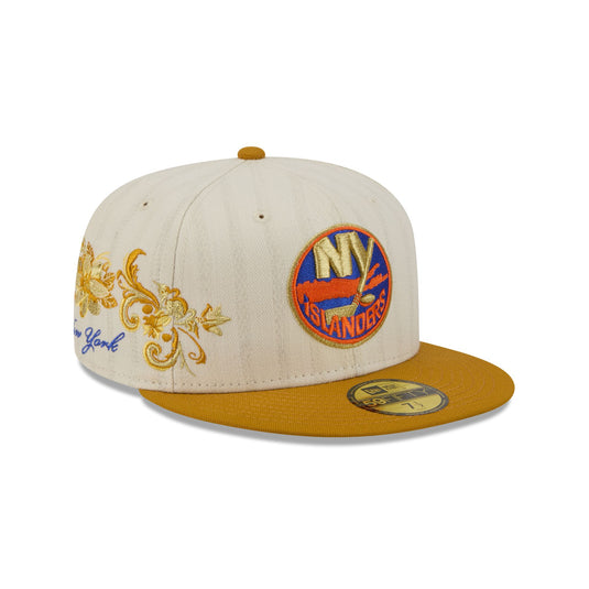 New York Islanders Chrome Herringbone 59FIFTY Fitted Hat - New Era Cap
