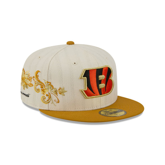 Cincinnati Bengals Chrome Herringbone 59FIFTY Fitted Hat - New Era Cap