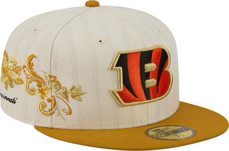 Cincinnati Bengals Chrome Herringbone 59FIFTY Fitted Hat