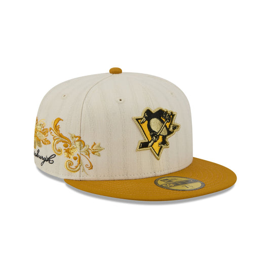 Pittsburgh Penguins Chrome Herringbone 59FIFTY Fitted Hat - New Era Cap