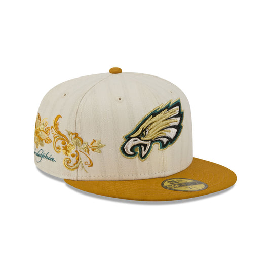 Philadelphia Eagles Chrome Herringbone 59FIFTY Fitted Hat - New Era Cap