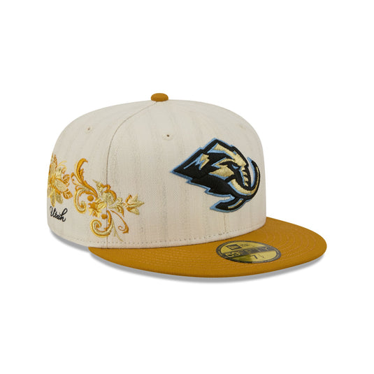 Utah Mammoth Chrome Herringbone 59FIFTY Fitted Hat - New Era Cap