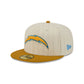 Los Angeles Chargers Chrome Herringbone 59FIFTY Fitted Hat