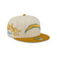 Los Angeles Chargers Chrome Herringbone 59FIFTY Fitted Hat