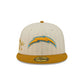Los Angeles Chargers Chrome Herringbone 59FIFTY Fitted Hat