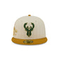 Milwaukee Bucks Chrome Herringbone 59FIFTY Fitted Hat