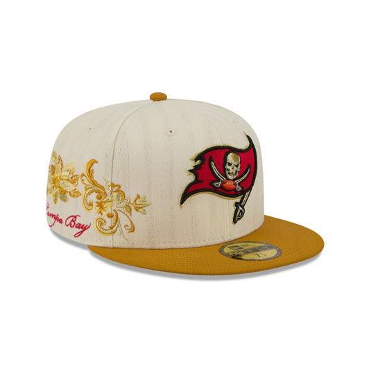 Tampa Bay Buccaneers Chrome Herringbone 59FIFTY Fitted Hat - New Era Cap