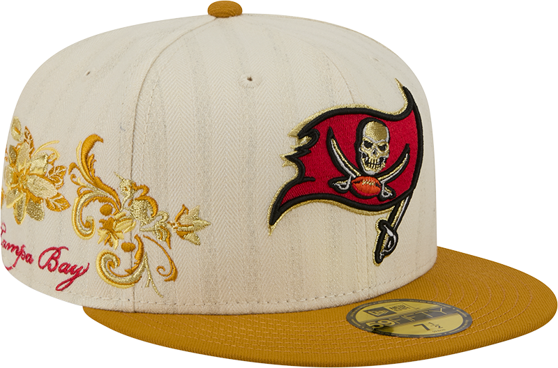Tampa Bay Buccaneers Chrome Herringbone 59FIFTY Fitted Hat