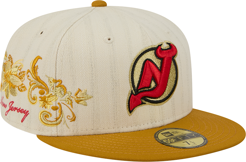 New Jersey Devils Chrome Herringbone 59FIFTY Fitted Hat