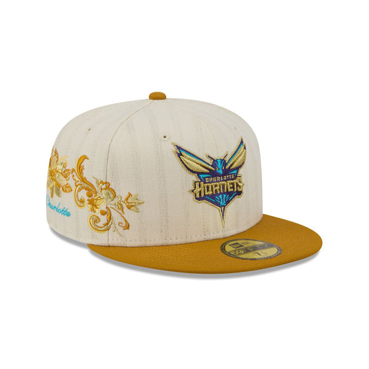 Charlotte Hornets Chrome Herringbone 59FIFTY Fitted Hat - New Era Cap