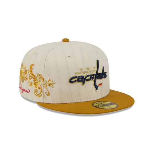 Washington Capitals Chrome Herringbone 59FIFTY Fitted Hat - New Era Cap