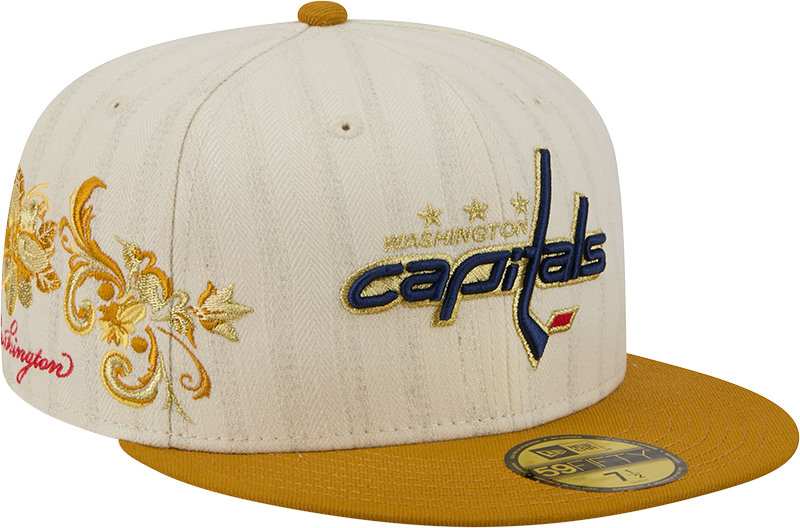 Washington Capitals Chrome Herringbone 59FIFTY Fitted Hat