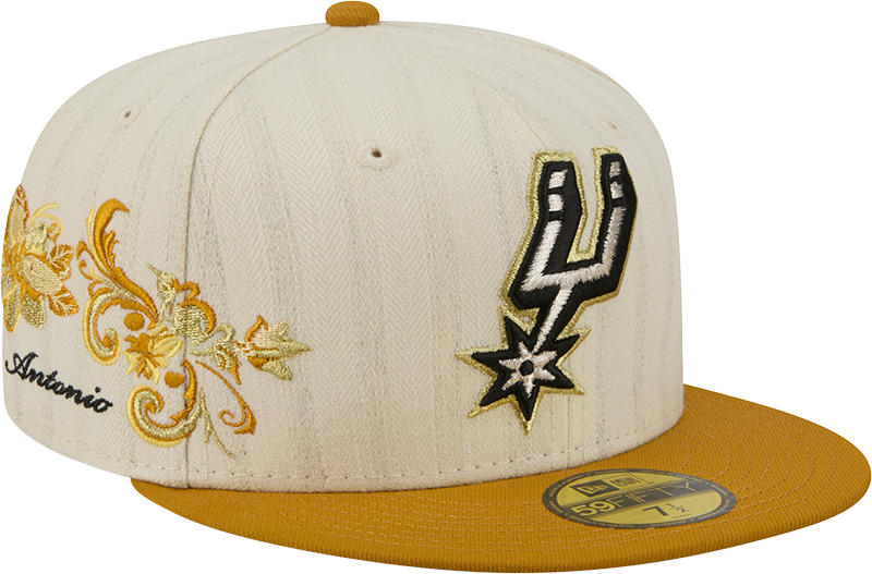 San Antonio Spurs Chrome Herringbone 59FIFTY Fitted Hat