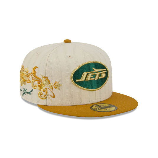 New York Jets Chrome Herringbone 59FIFTY Fitted Hat - New Era Cap
