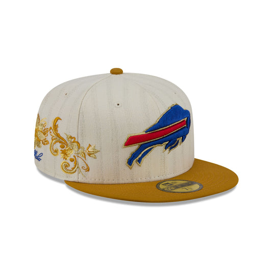 Buffalo Bills Chrome Herringbone 59FIFTY Fitted Hat - New Era Cap