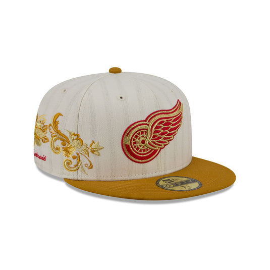 Detroit Red Wings Chrome Herringbone 59FIFTY Fitted Hat - New Era Cap
