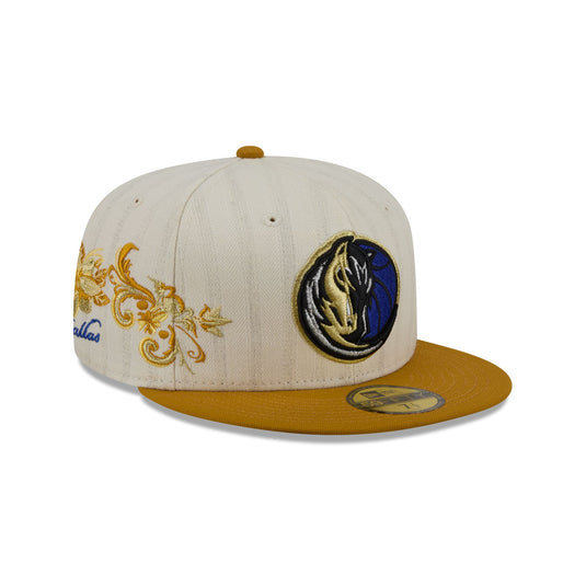 Dallas Mavericks Chrome Herringbone 59FIFTY Fitted Hat - New Era Cap
