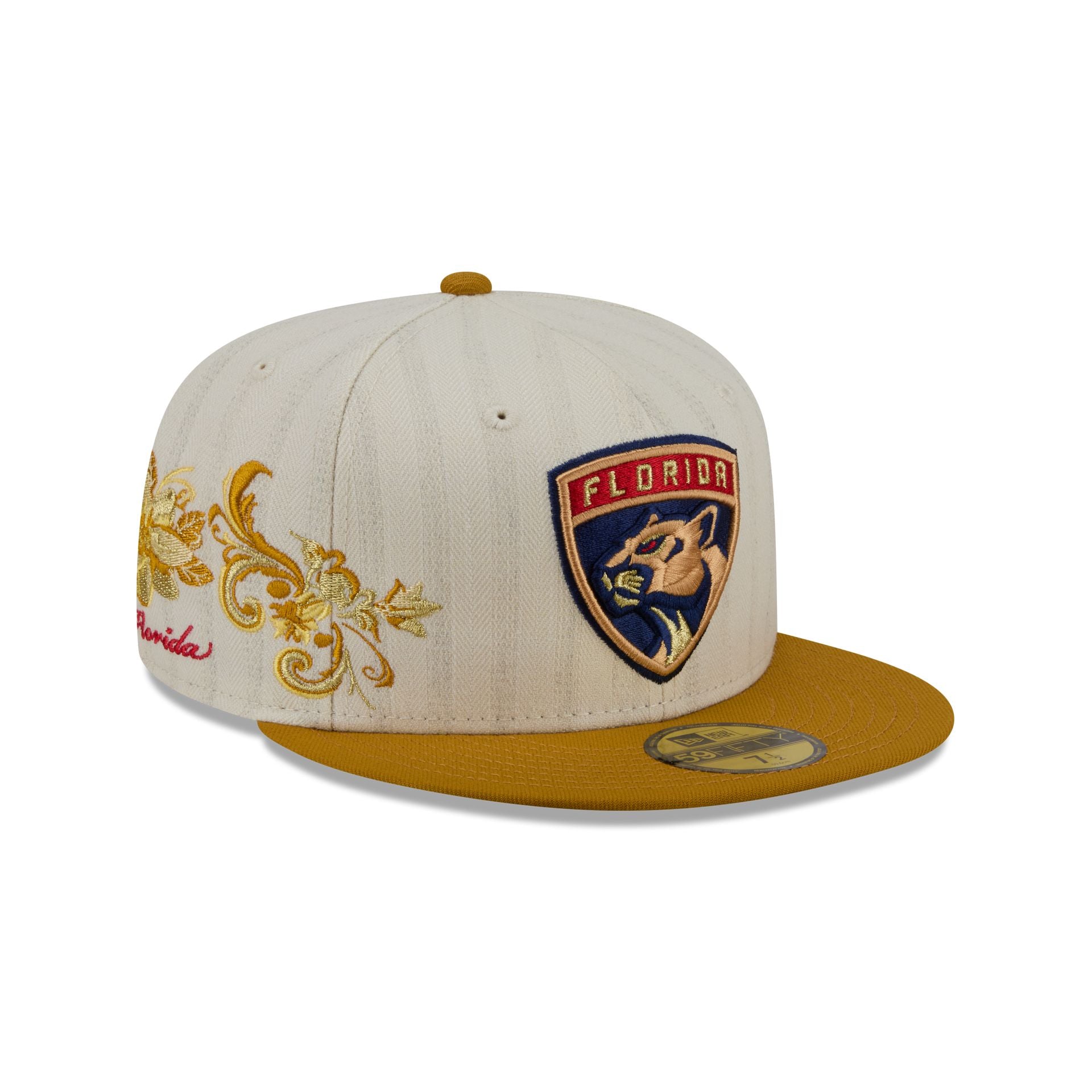 Florida Panthers Chrome Herringbone 59FIFTY Fitted Hat
