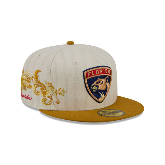 Florida Panthers Chrome Herringbone 59FIFTY Fitted Hat - New Era Cap