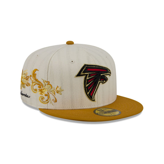 Atlanta Falcons Chrome Herringbone 59FIFTY Fitted Hat - New Era Cap