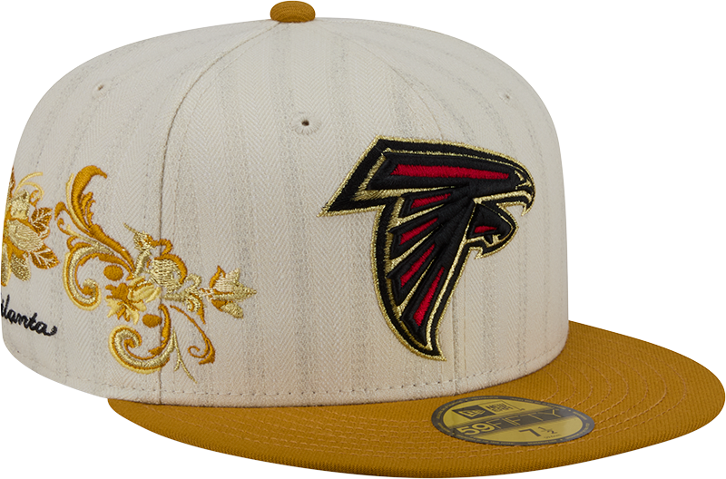 Atlanta Falcons Chrome Herringbone 59FIFTY Fitted Hat