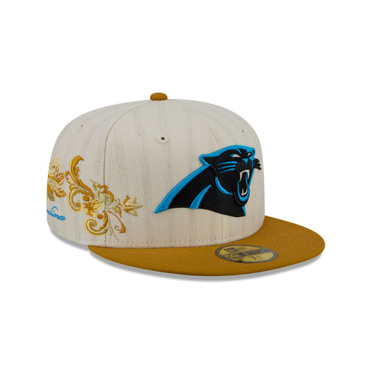 Carolina Panthers Chrome Herringbone 59FIFTY Fitted Hat - New Era Cap