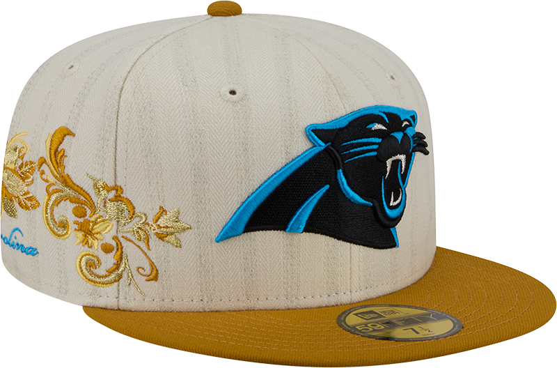 Carolina Panthers Chrome Herringbone 59FIFTY Fitted Hat