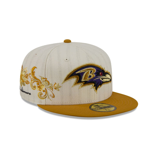 Baltimore Ravens Chrome Herringbone 59FIFTY Fitted Hat - New Era Cap