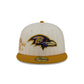 Baltimore Ravens Chrome Herringbone 59FIFTY Fitted Hat
