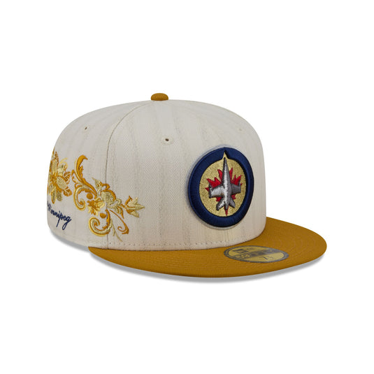 Winnipeg Jets Chrome Herringbone 59FIFTY Fitted Hat - New Era Cap