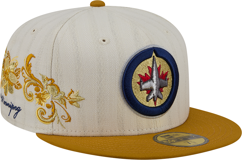Winnipeg Jets Chrome Herringbone 59FIFTY Fitted Hat