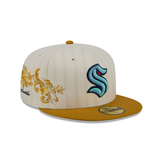Seattle Kraken Chrome Herringbone 59FIFTY Fitted Hat - New Era Cap