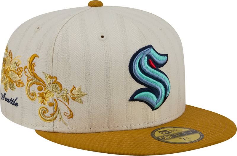 Seattle Kraken Chrome Herringbone 59FIFTY Fitted Hat