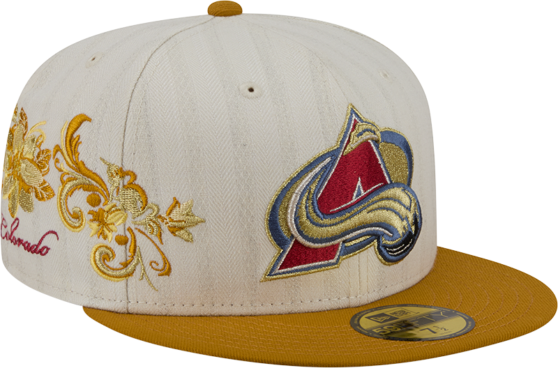 Colorado Avalanche Chrome Herringbone 59FIFTY Fitted Hat