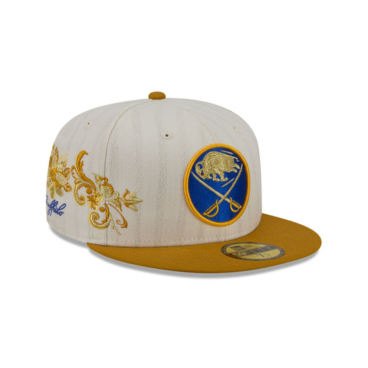 Buffalo Sabres Chrome Herringbone 59FIFTY Fitted Hat - New Era Cap