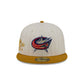 Columbus Blue Jackets Chrome Herringbone 59FIFTY Fitted Hat