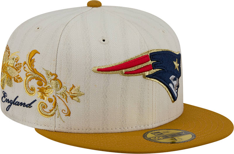 New England Patriots Chrome Herringbone 59FIFTY Fitted Hat