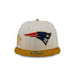 New England Patriots Chrome Herringbone 59FIFTY Fitted Hat