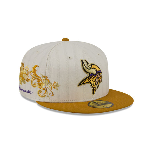 Minnesota Vikings Chrome Herringbone 59FIFTY Fitted Hat - New Era Cap