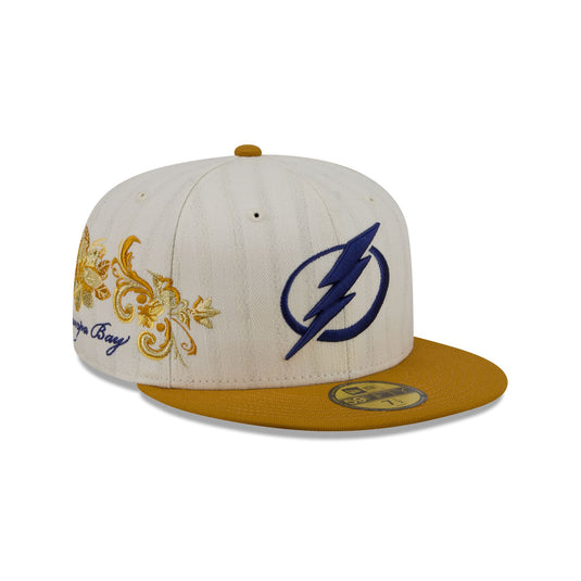 Tampa Bay Lightning Chrome Herringbone 59FIFTY Fitted Hat - New Era Cap