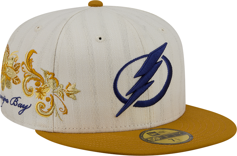Tampa Bay Lightning Chrome Herringbone 59FIFTY Fitted Hat