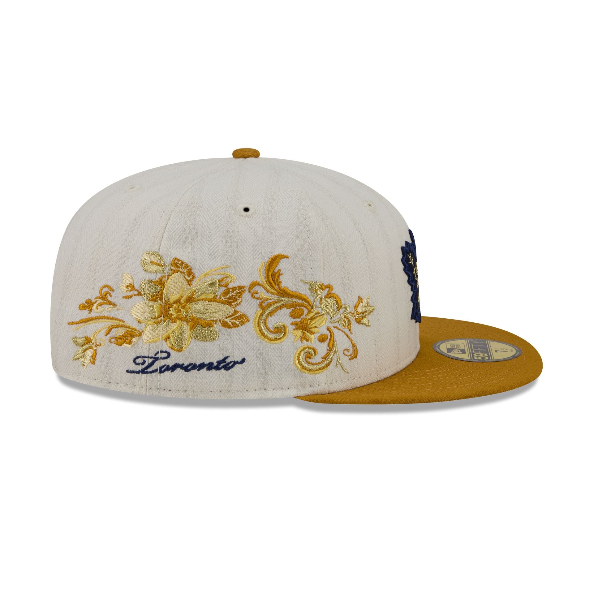 Toronto Maple Leafs Chrome Herringbone 59FIFTY Fitted Hat