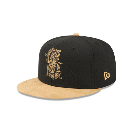 Seattle Mariners Black Wool 59FIFTY Fitted Hat - New Era Cap
