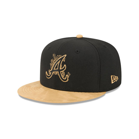 Atlanta Braves Black Wool 59FIFTY Fitted Hat - New Era Cap