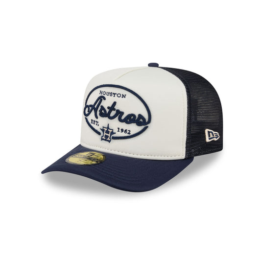 Houston Astros Chrome 59FIFTY Fitted Trucker Hat - New Era Cap