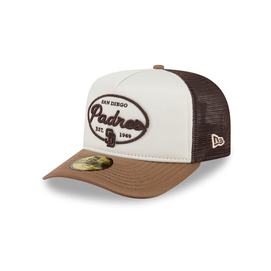 San Diego Padres Chrome 59FIFTY Fitted Trucker Hat - New Era Cap
