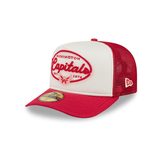 Washington Capitals Chrome 59FIFTY Fitted Trucker Hat - New Era Cap