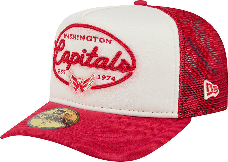 Washington Capitals Chrome 59FIFTY Fitted Trucker Hat