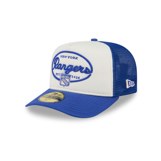 New York Rangers Chrome 59FIFTY Fitted Trucker Hat - New Era Cap